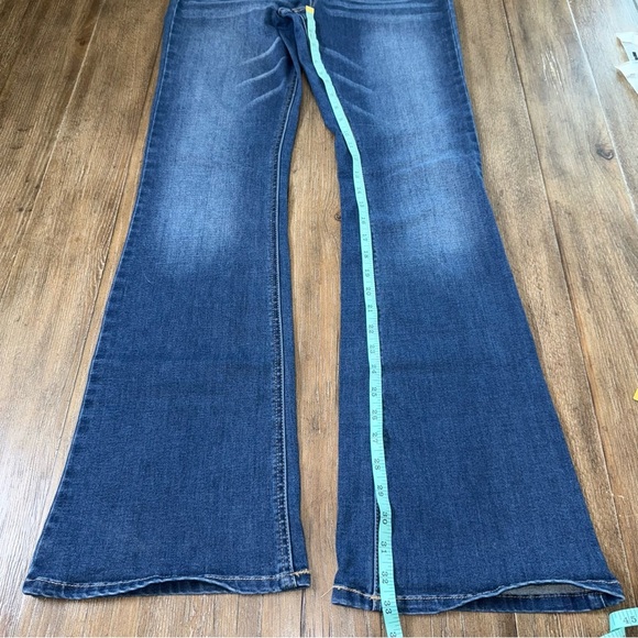 KanCan High-Rise Super Flare Jeans Button Fly 11 / 29 dark blue - Picture 7 of 10